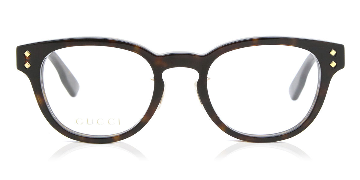 Image of Gucci GG1470OJ Asian Fit 002 48 Tortoiseshell Męskie Okulary Korekcyjne PL