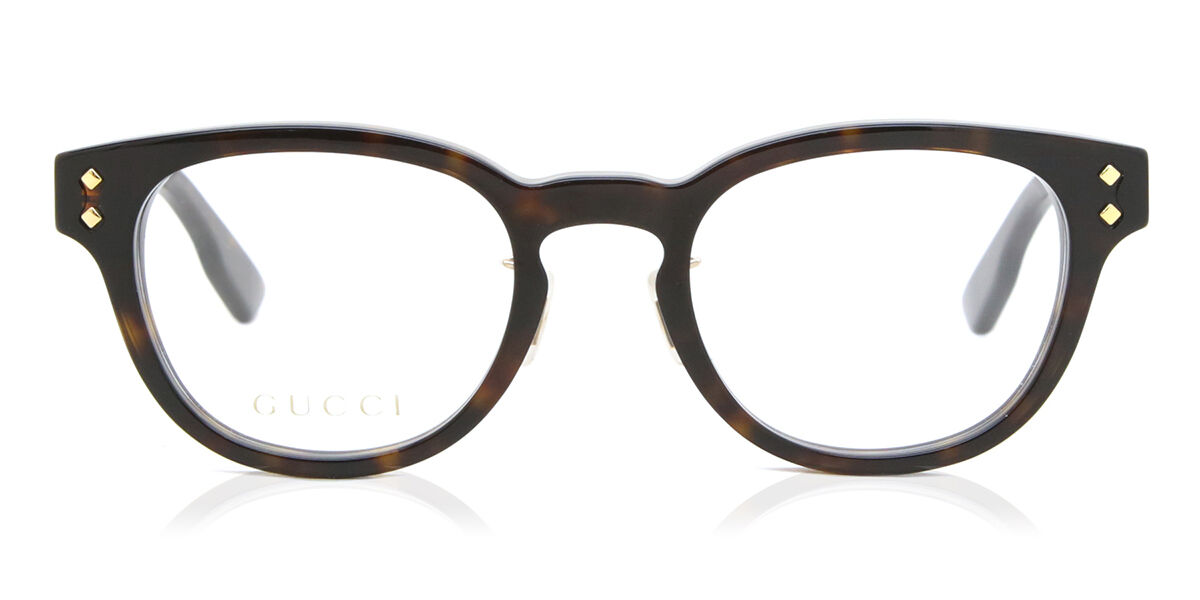 Image of Gucci GG1470OJ Formato Asiático 002 Óculos de Grau Tortoiseshell Masculino BRLPT