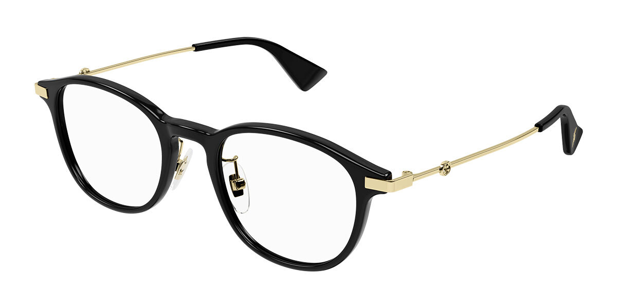 Image of Gucci GG1471OJ Asian Fit 001 Óculos de Grau Pretos Masculino PRT