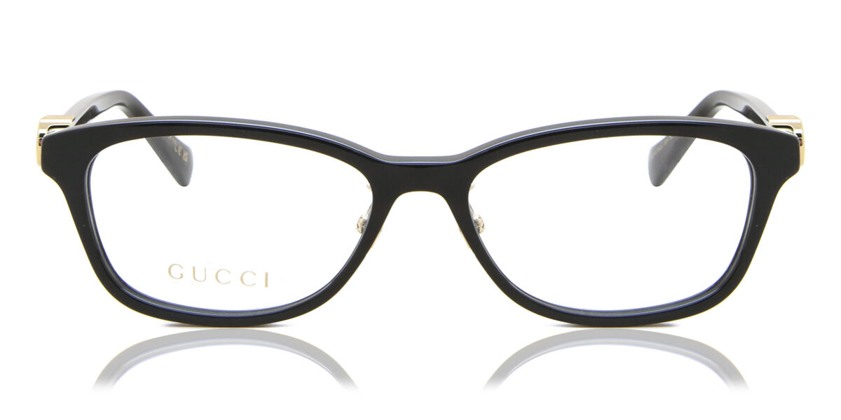 Image of Gucci GG1473OJ Formato Asiático 001 Óculos de Grau Pretos Feminino BRLPT