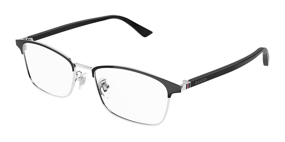 Image of Gucci GG1475OJ Asian Fit 002 55 Czarne Męskie Okulary Korekcyjne PL