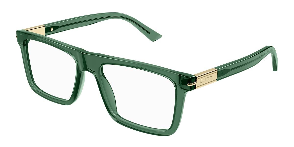 Image of Gucci GG1504O 003 Óculos de Grau Verdes Masculino PRT