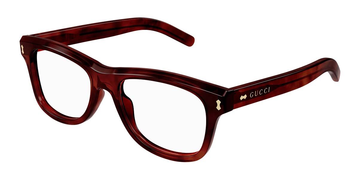 Image of Gucci GG1526O 003 Óculos de Grau Tortoiseshell Masculino BRLPT