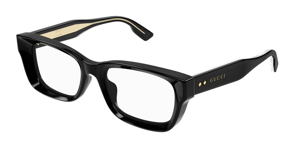 Image of Gucci GG1533OA Asian Fit 001 52 Czarne Damskie Okulary Korekcyjne PL