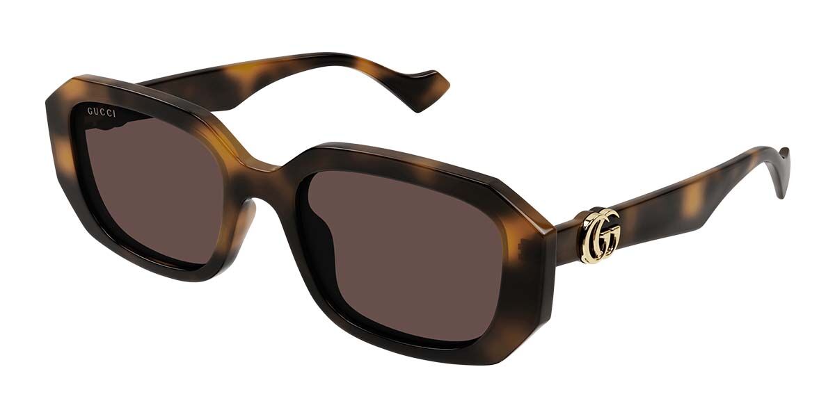 Image of Gucci GG1535S 002 54 Lunettes De Soleil Femme Tortoiseshell FR