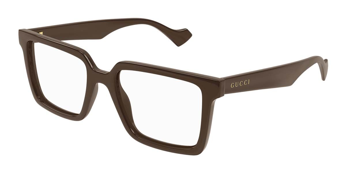 Image of Gucci GG1540O 007 Óculos de Grau Marrons Masculino BRLPT