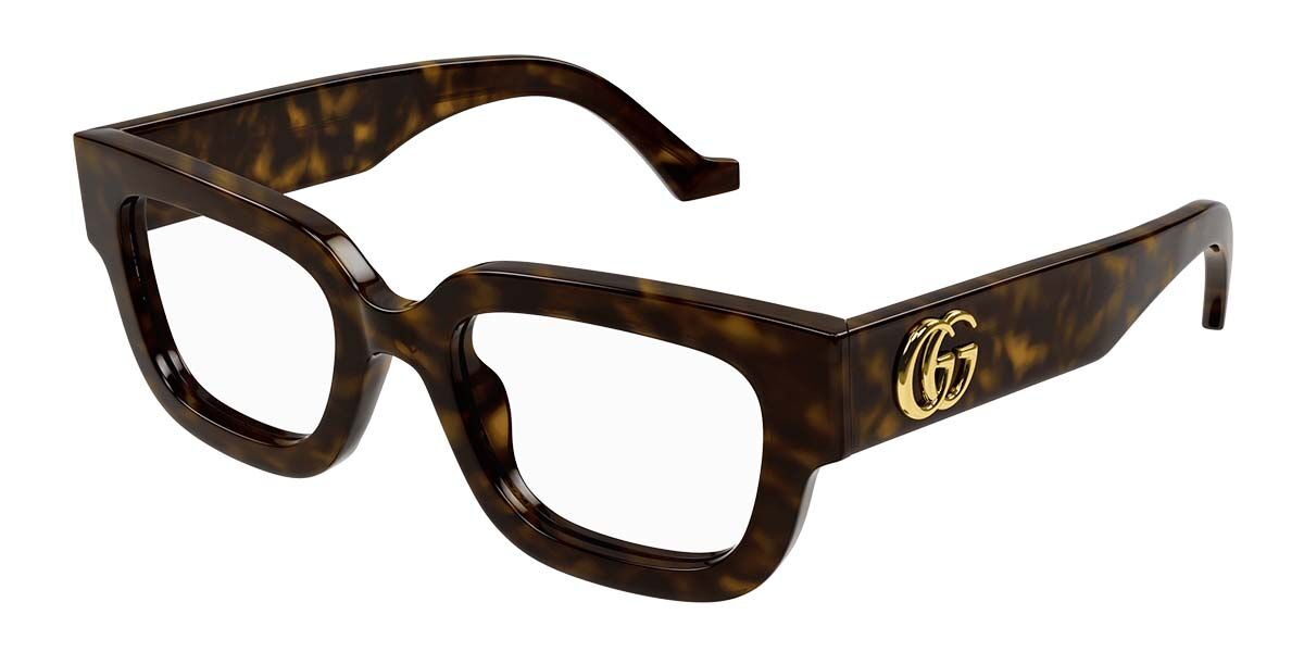 Image of Gucci GG1548O 002 50 Lunettes De Vue Femme Tortoiseshell (Seulement Monture) FR