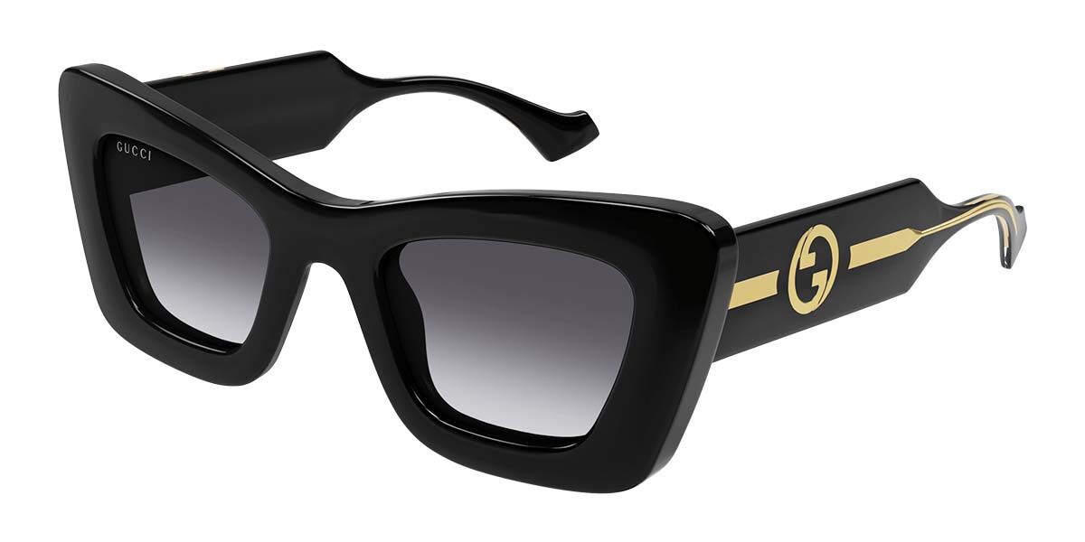 Image of Gucci GG1552S 001 49 Lunettes De Soleil Femme Noires FR