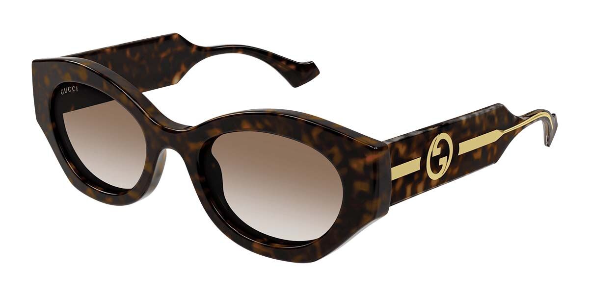 Image of Gucci GG1553S 002 99 Lunettes De Soleil Femme Tortoiseshell FR