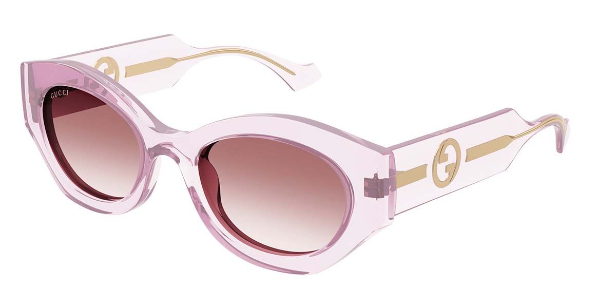 Image of Gucci GG1553S 003 52 Lunettes De Soleil Femme Roses FR