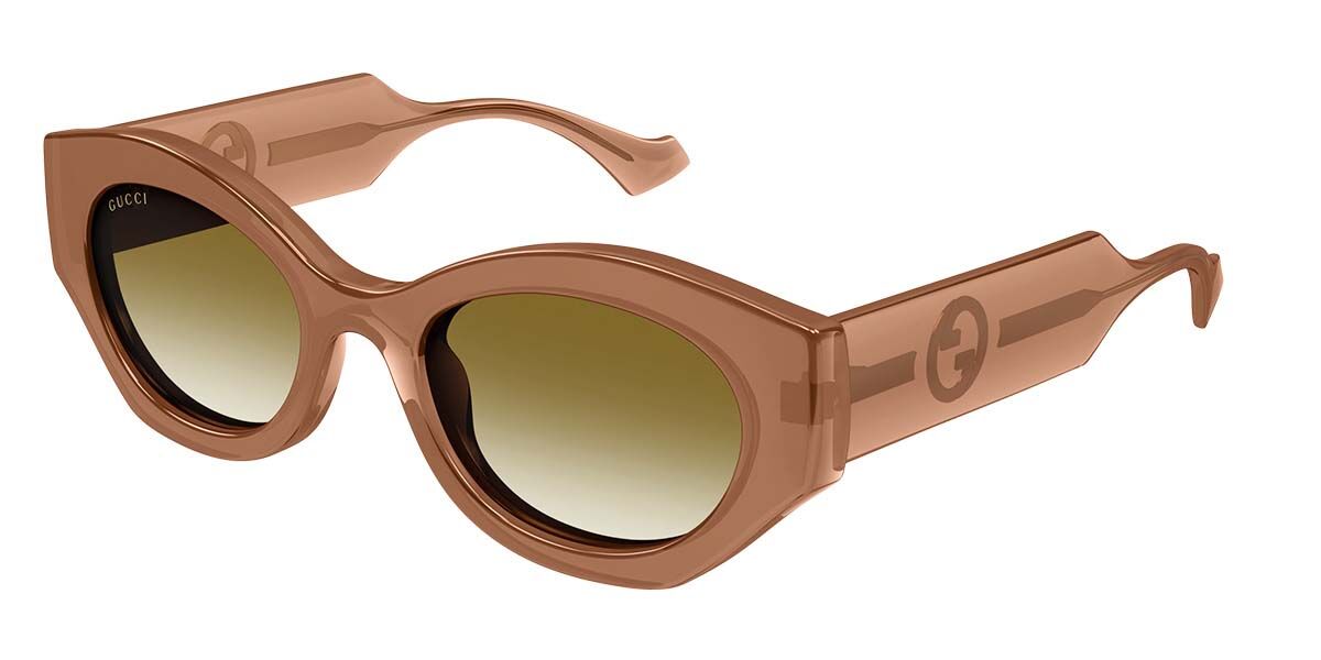 Image of Gucci GG1553S 004 52 Lunettes De Soleil Femme Marrons FR