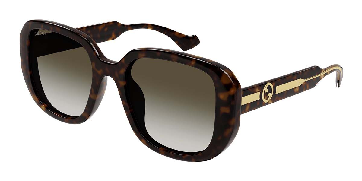 Image of Gucci GG1557SK 002 54 Lunettes De Soleil Femme Tortoiseshell FR