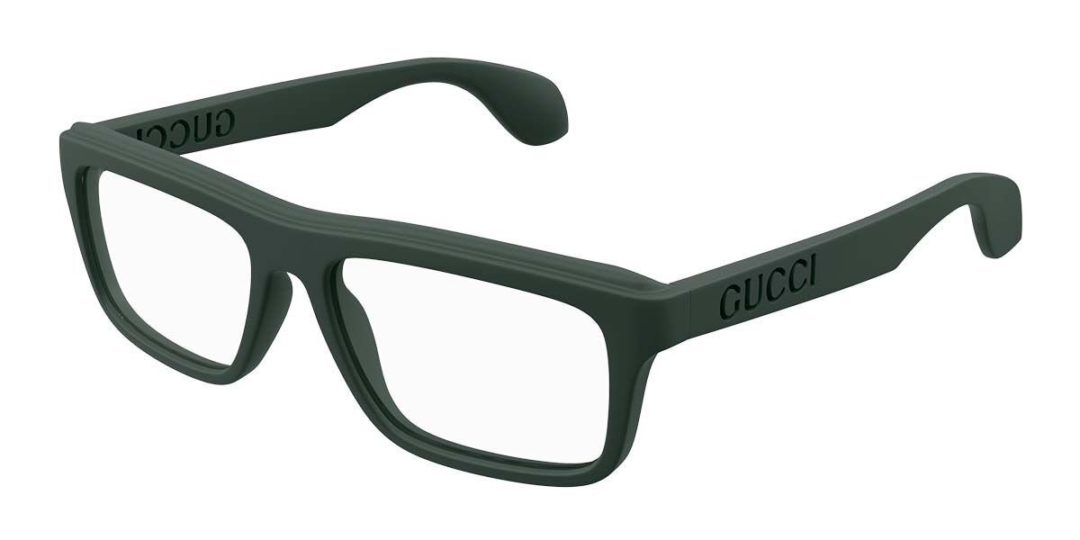Image of Gucci GG1572O 005 Óculos de Grau Verdes Masculino BRLPT