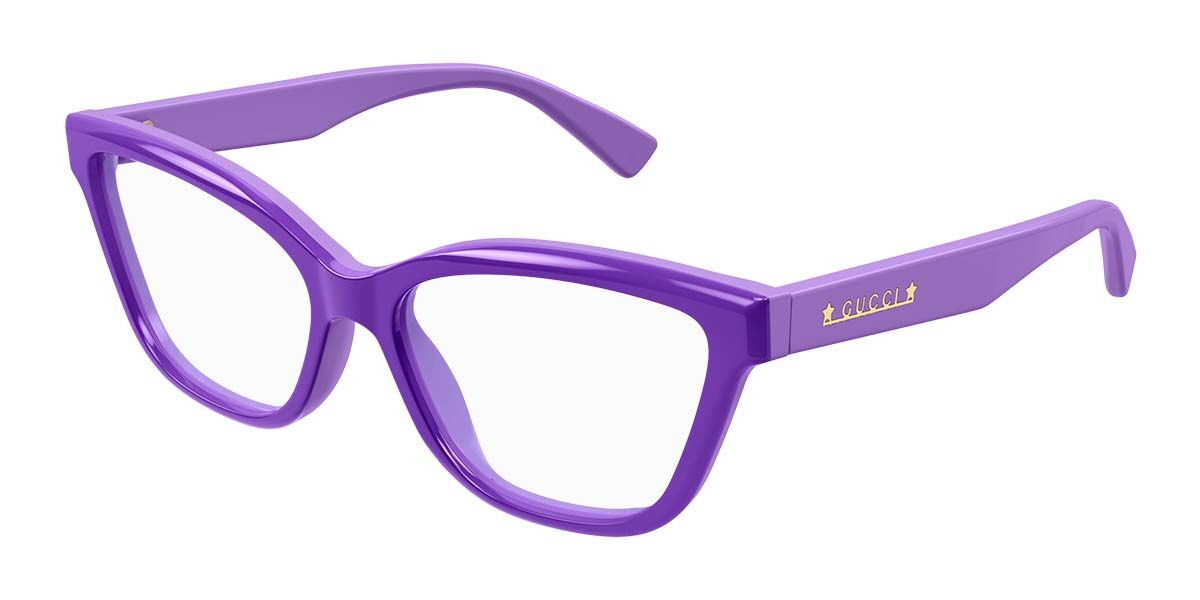 Image of Gucci GG1589O 003 55 Lunettes De Vue Femme Purple (Seulement Monture) FR