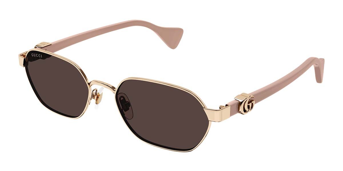 Image of Gucci GG1593S 003 56 Lunettes De Soleil Femme Dorées FR