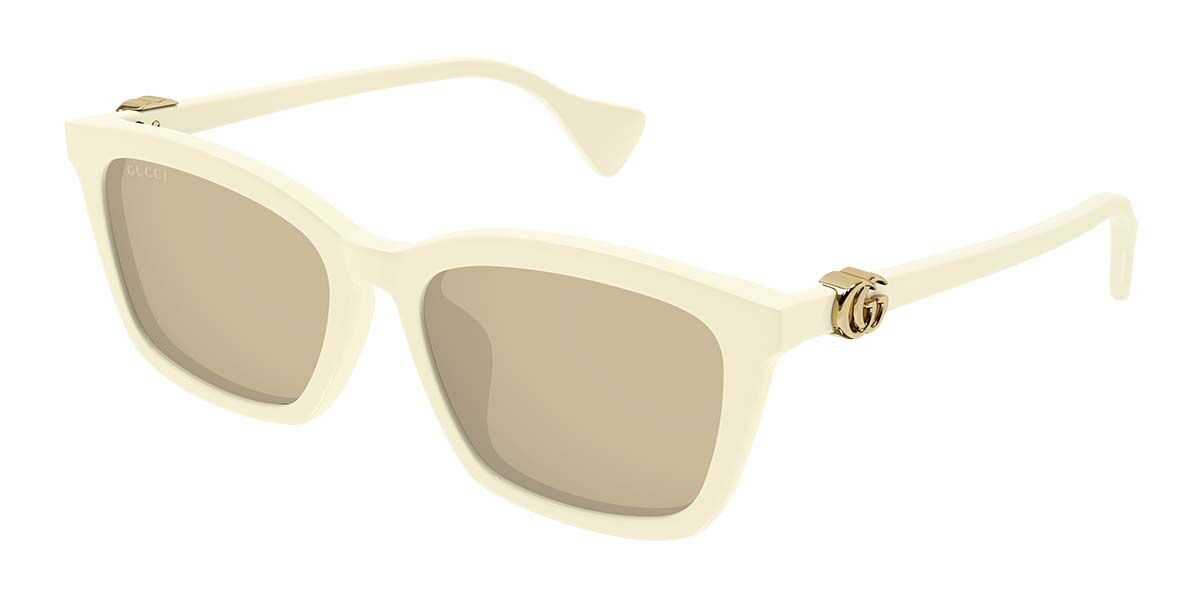 Image of Gucci GG1596SK Asian Fit 002 Óculos de Sol Feminino Brancos BRLPT