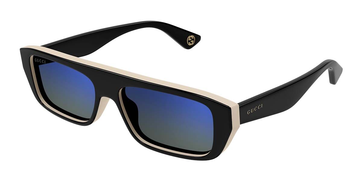 Image of Gucci GG1617S 003 56 Lunettes De Soleil Homme Noires FR