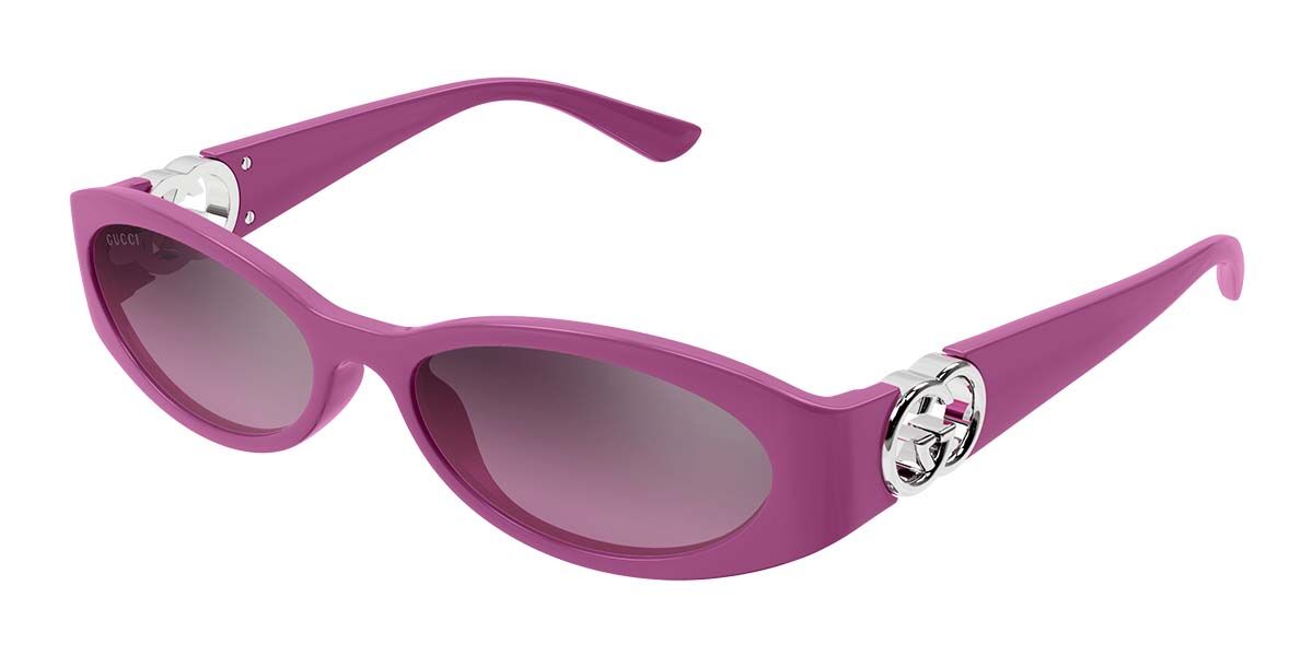 Image of Gucci GG1660S 003 54 Lunettes De Soleil Femme Roses FR