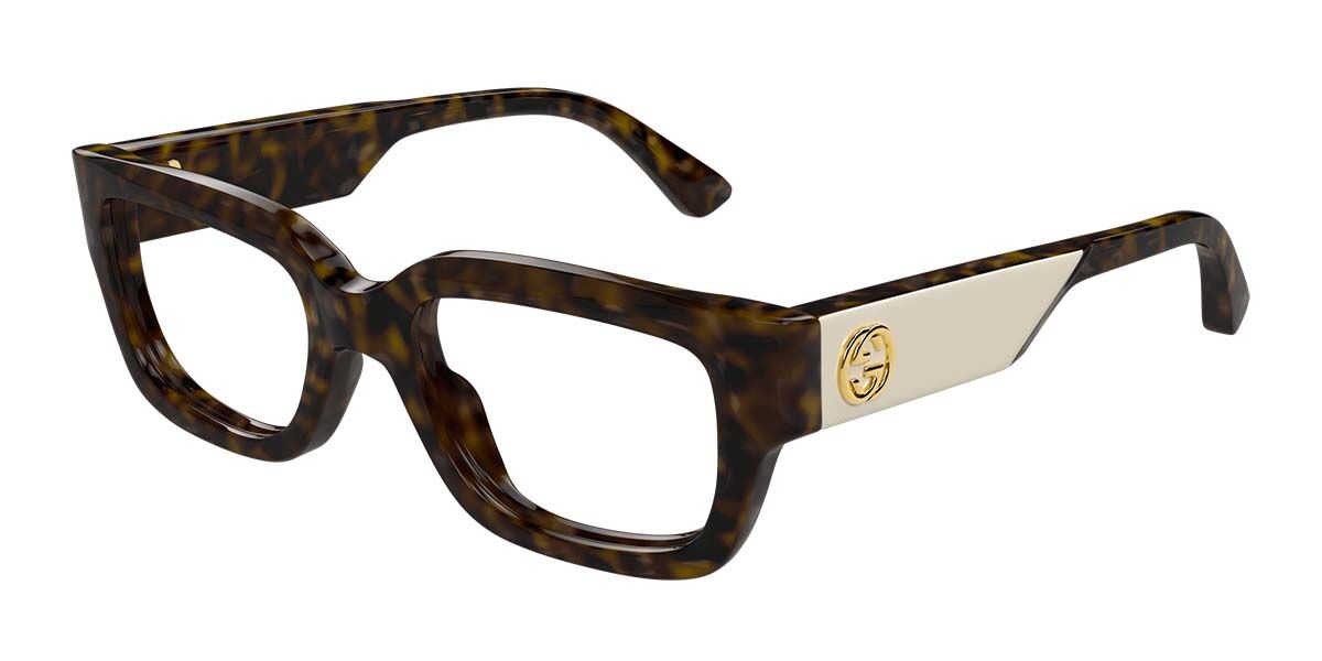 Image of Gucci GG1666O 007 Óculos de Grau Tortoiseshell Feminino PRT