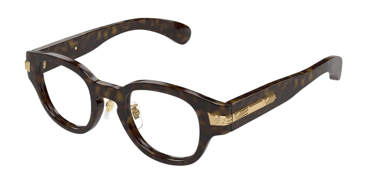 Image of Gucci GG1741OJ Asian Fit 002 Óculos de Grau Tortoiseshell Feminino PRT