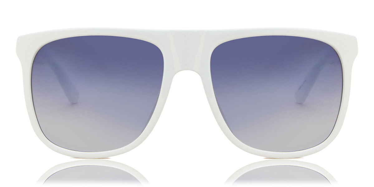 Image of Guess GG 2145 Polarized 21X Óculos de Sol Brancos Masculino PRT