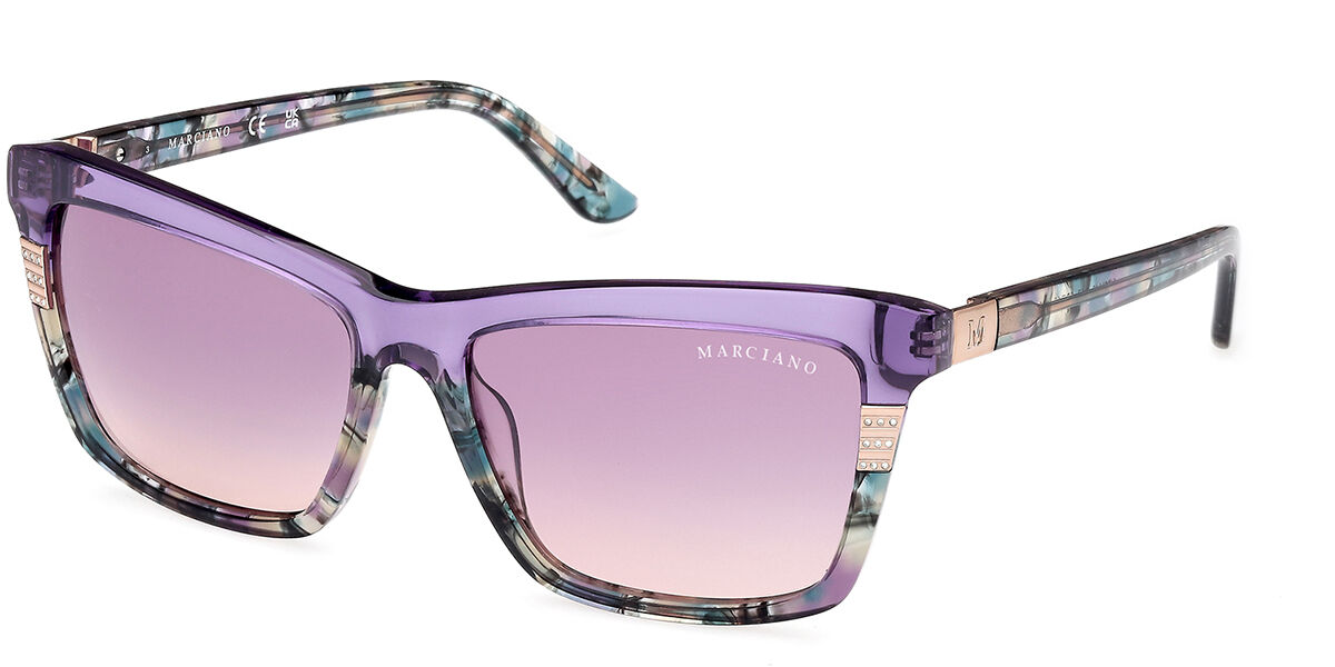 Image of Guess GM00010 81Z 57 Lunettes De Soleil Femme Purple FR