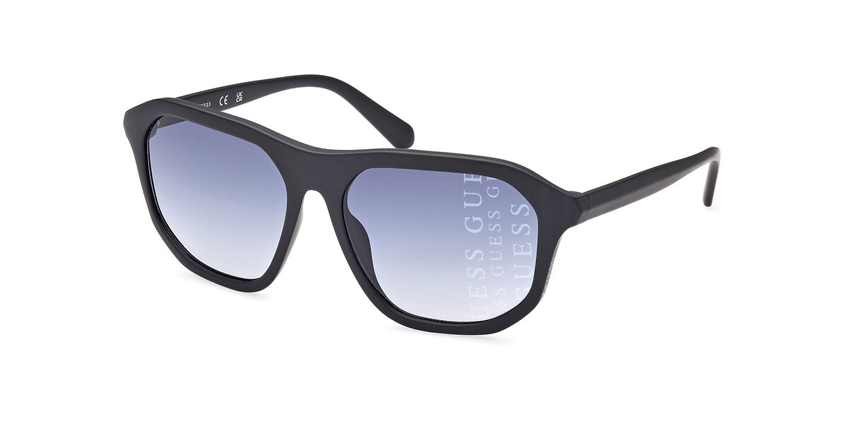 Image of Guess GU00057 02W 60 Lunettes De Soleil Homme Noires FR