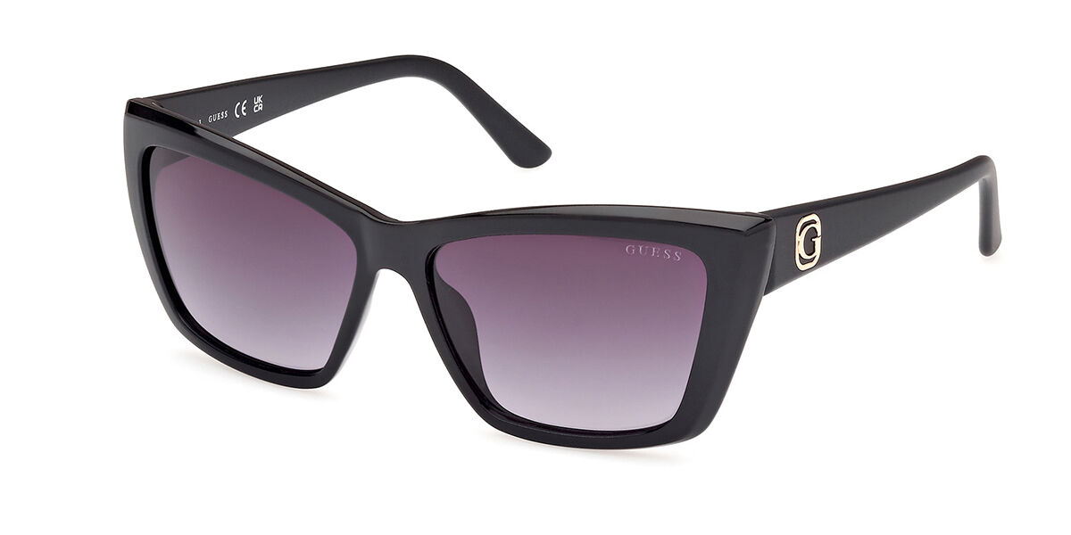 Image of Guess GU00098 01B 55 Lunettes De Soleil Femme Noires FR