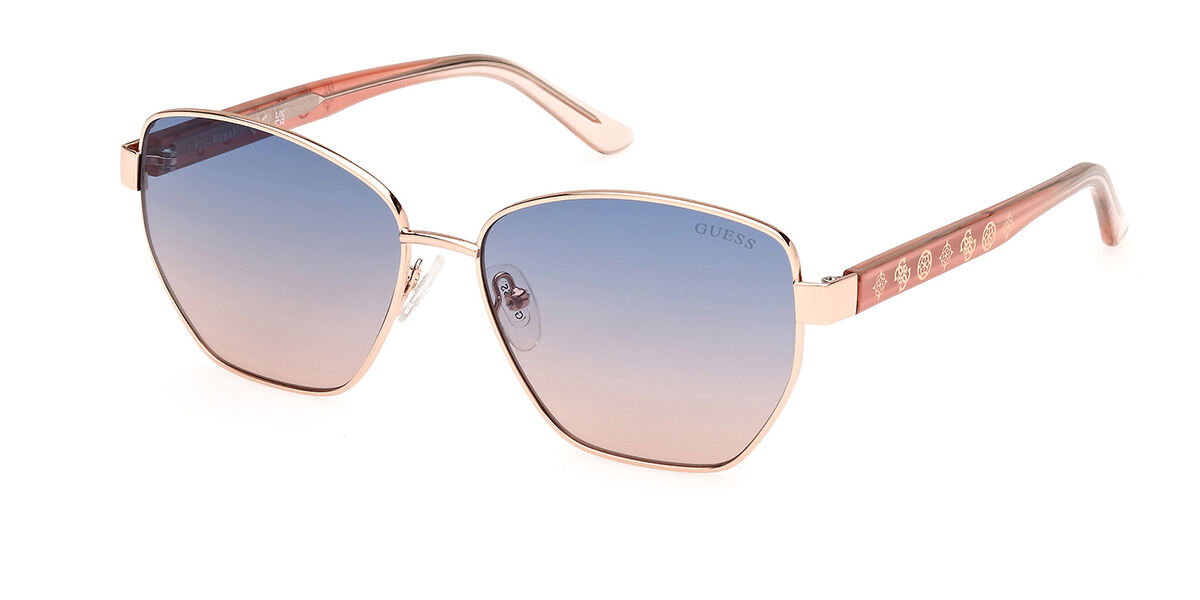 Image of Guess GU00102 28W 56 Lunettes De Soleil Femme Dorées FR