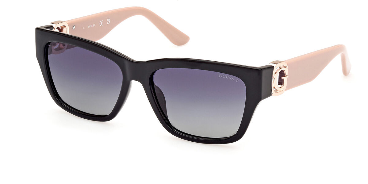 Image of Guess GU00105 Polarized 05D 56 Lunettes De Soleil Femme Noires FR