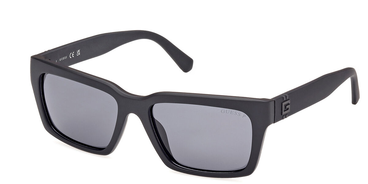 Image of Guess GU00121 Polarized 02D 56 Lunettes De Soleil Homme Noires FR