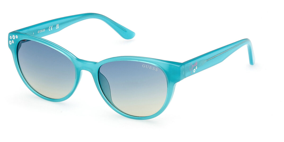 Image of Guess GU00128 Enfant 87W 49 Lunettes De Soleil Enfant Bleues FR