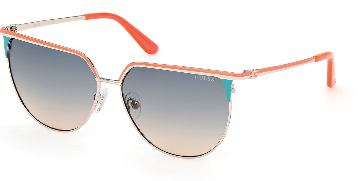 Image of Guess GU00132 74P 58 Lunettes De Soleil Femme Dorées FR