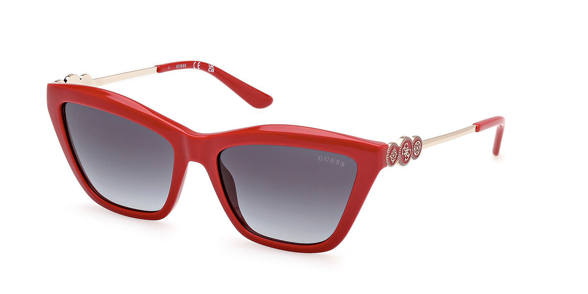 Image of Guess GU00199 66B 56 Lunettes De Soleil Femme Rouges FR