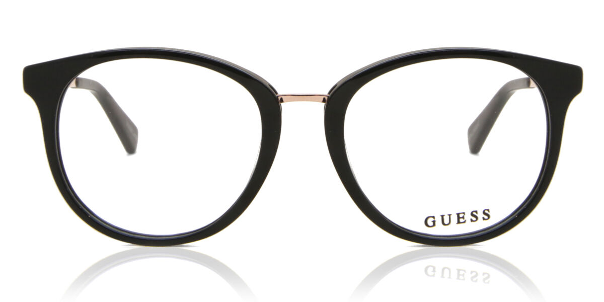 Image of Guess GU5218 001 Óculos de Grau Pretos Masculino PRT