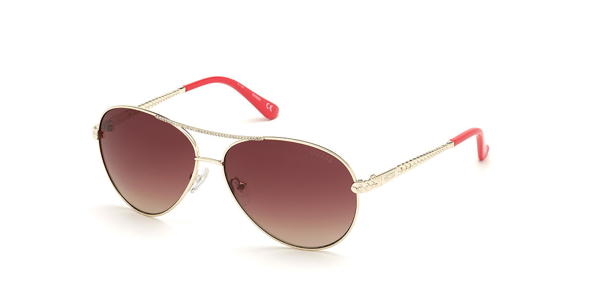 Image of Guess GU7470-S 32T 60 Lunettes De Soleil Femme Dorées FR