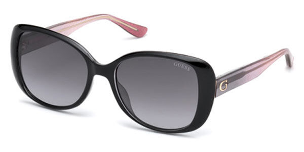 Image of Guess GU7554 01B Óculos de Sol Pretos Feminino PRT