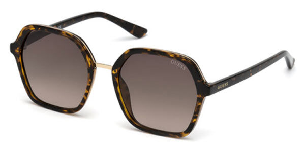 Image of Guess GU7557 52F 54 Lunettes De Soleil Femme Tortoiseshell FR