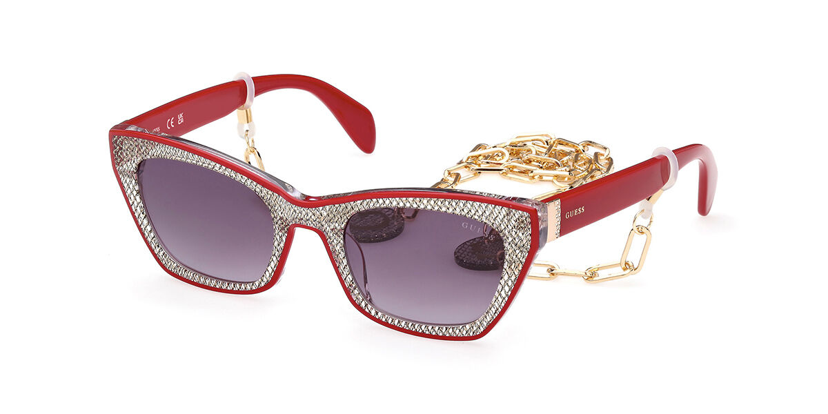 Image of Guess GU7873 69B Óculos de Sol Vermelhos Feminino BRLPT