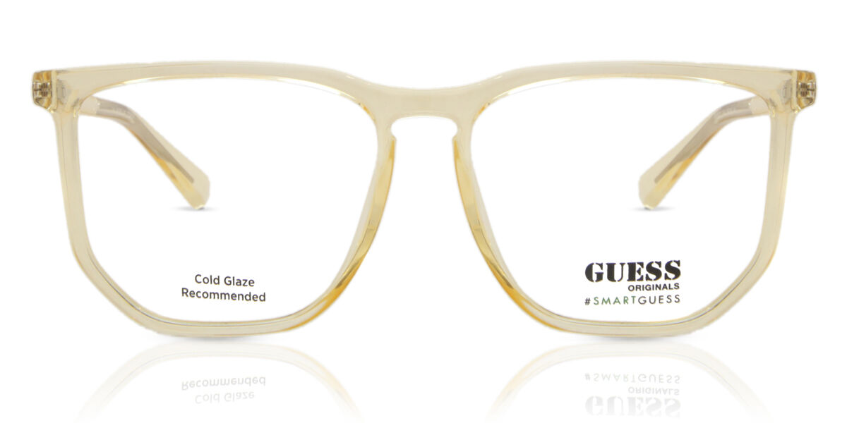 Image of Guess GU8237 041 Óculos de Grau Amarelos Masculino BRLPT