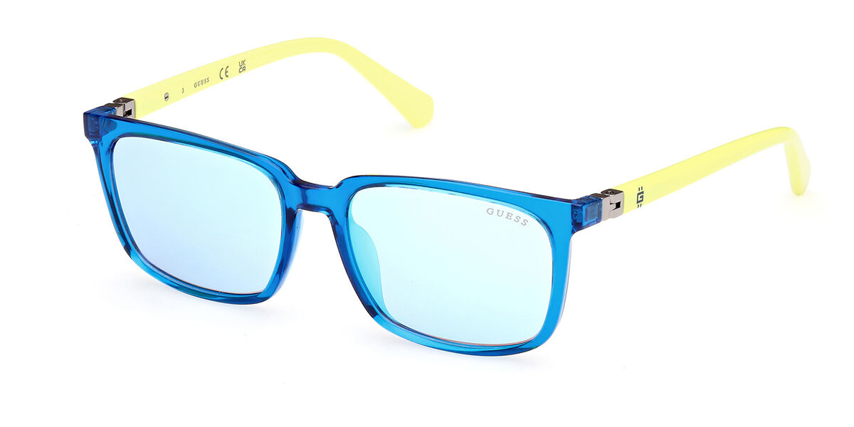 Image of Guess GU8294 Enfant 92X 52 Lunettes De Soleil Enfant Bleues FR