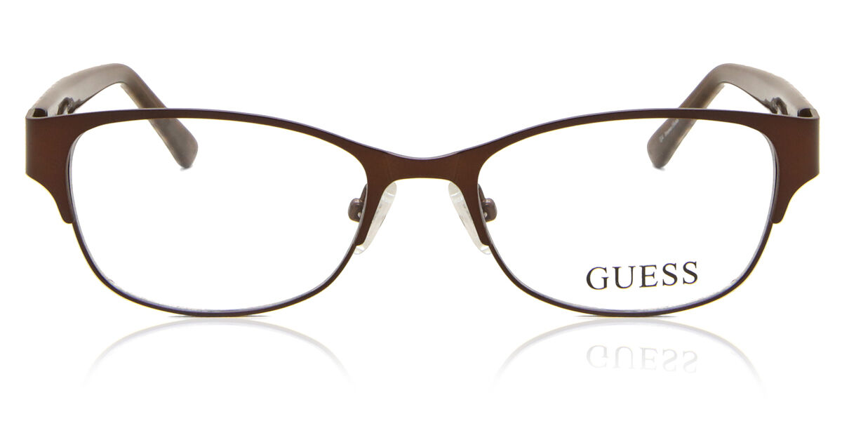 Image of Guess GU9123 D96 Óculos de Grau Marrons Masculino BRLPT