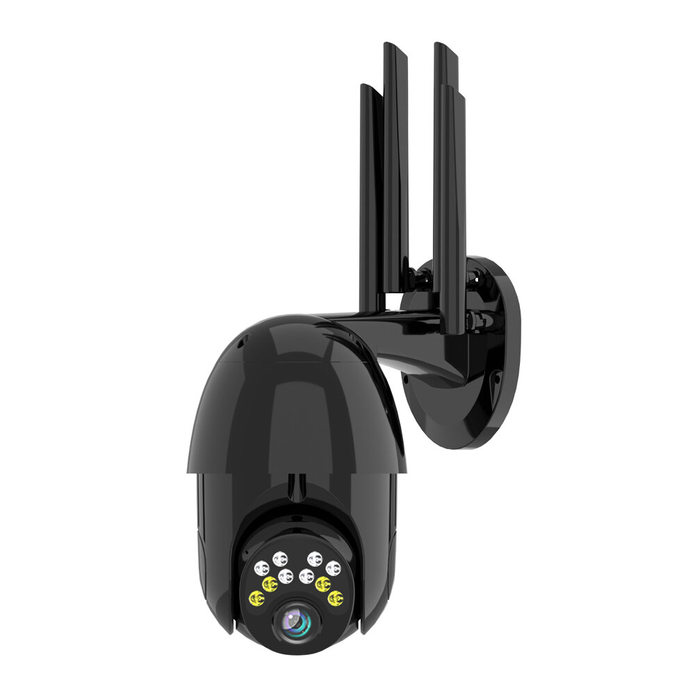 Image of Guudgo 1080P 10LED 5X Zoom HD Outdoor PTZ IP Camera Two Way Audio Voice Alarm Wifi Camera Auto Waterproof Night Vision