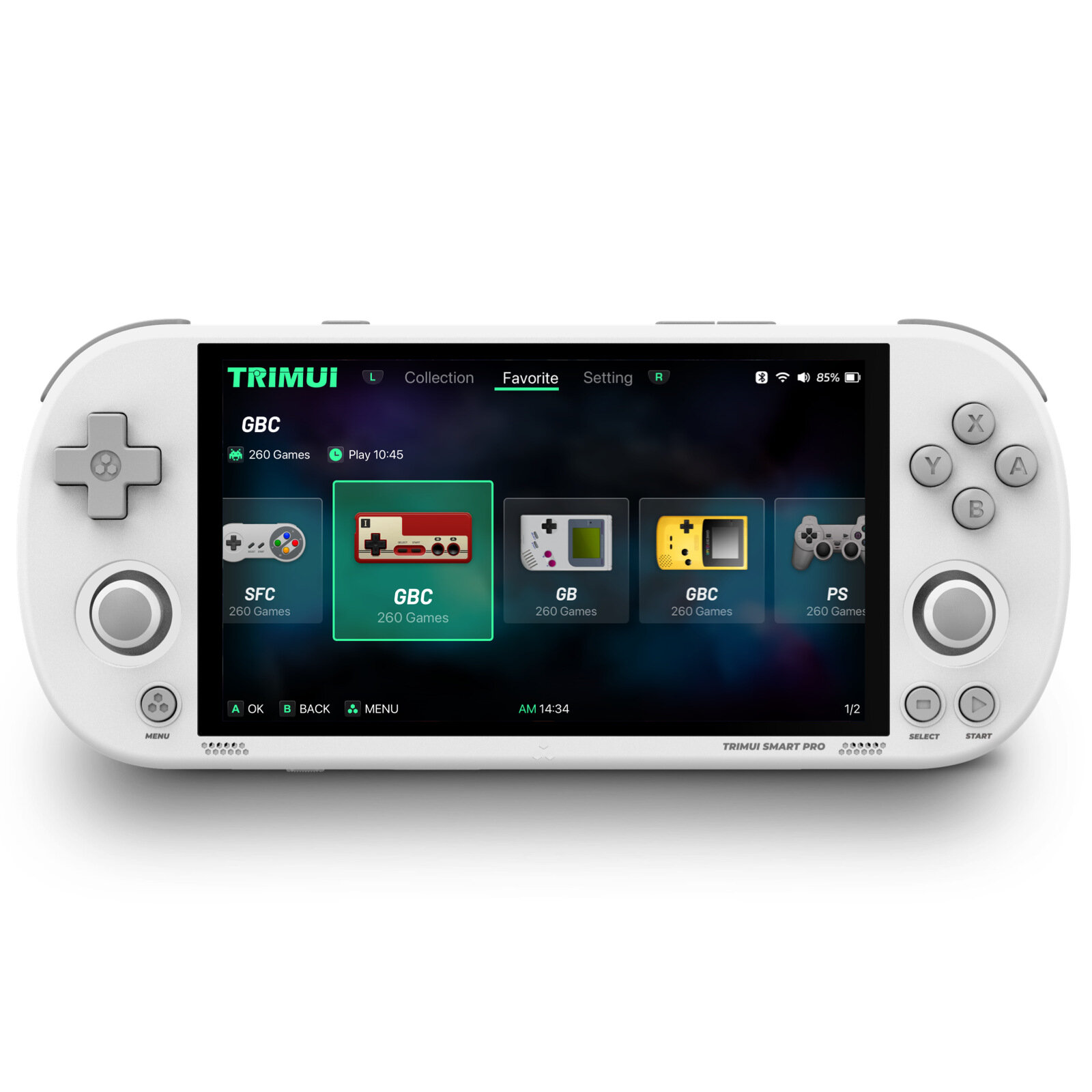 Image of HANHIBR Trimui Smart Pro 496Inch IPS Screen Handheld Game Console 128GB Open Source Pocket Console with Dual RGB Joysti