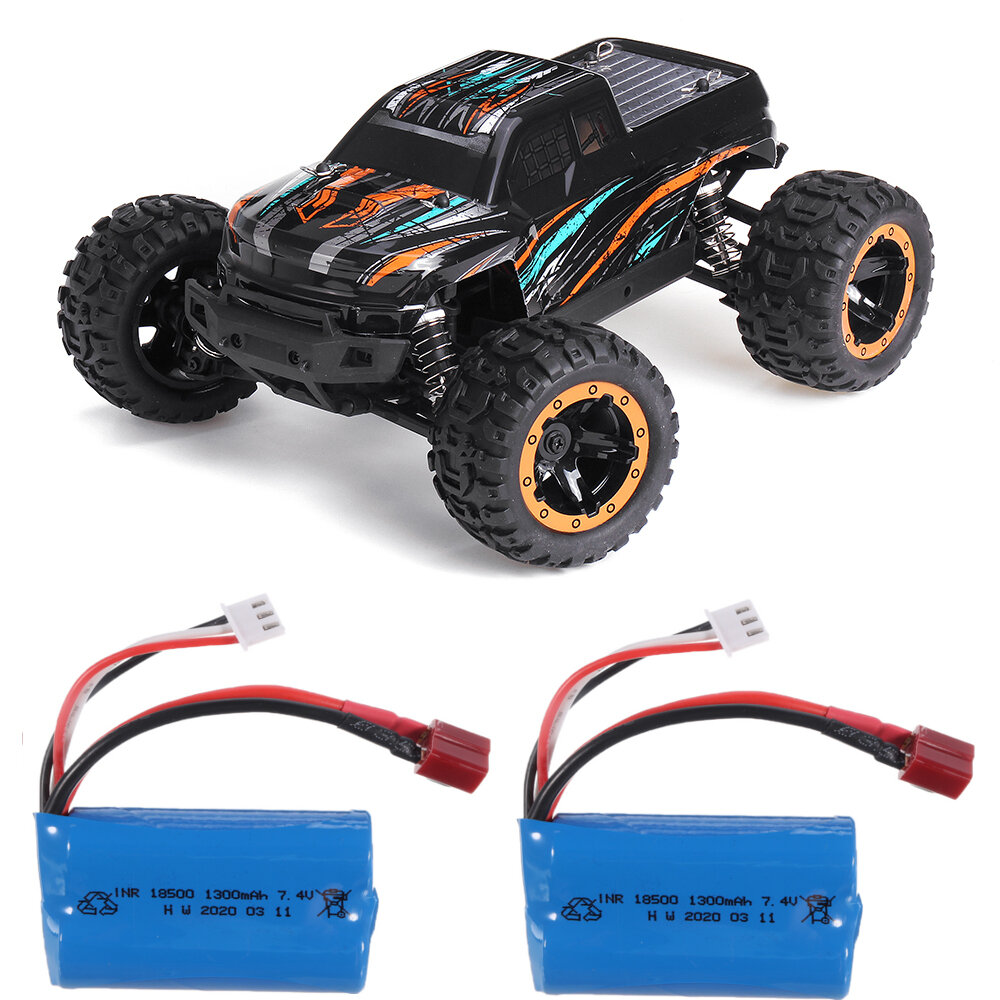 Image of HBX 16889 with Two Battery 1/16 24G 4WD 45km/h Brushless RC Car LED Light Off-Road Truck RTR Model