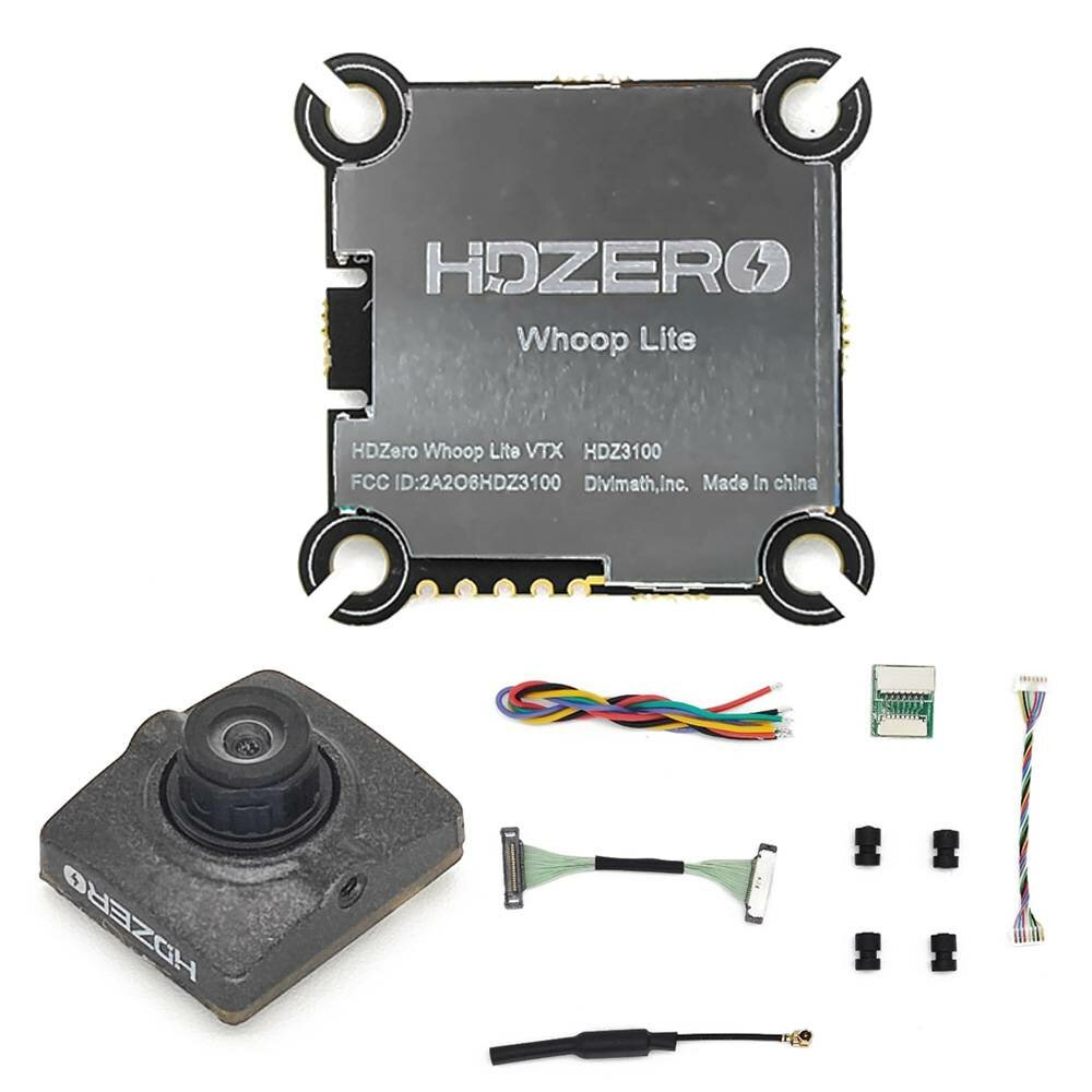Image of HDZero Whoop Lite VTX + 720P@60fps Nano Camera Digital Combo CMOS FOV 130 Degree 25mW/200mW 255x252mm for RC Tiny Dron