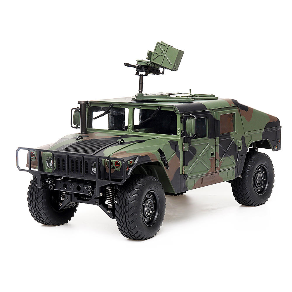 Image of HG P408 Standard 1/10 24G 4WD 16CH 30km/h RC Car US4X4 Military Vehicle Truck without Battery Charger
