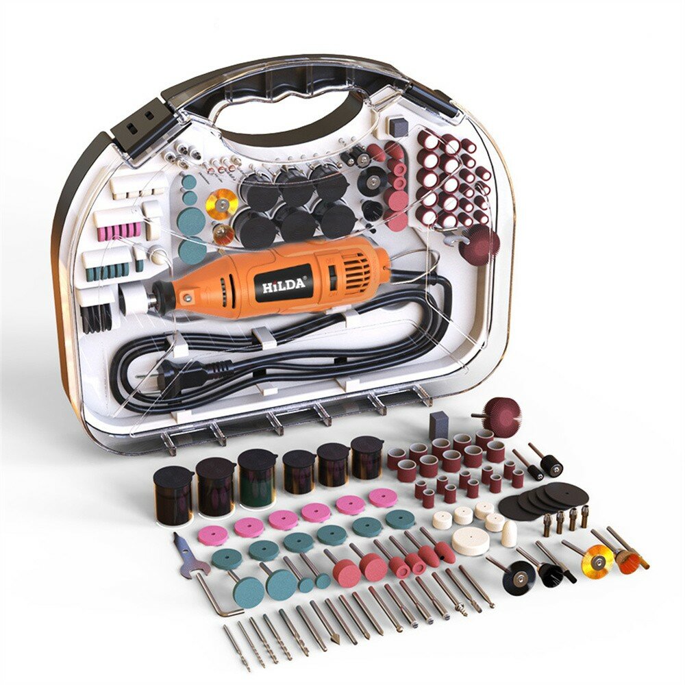 Image of HILDA Electric Mini Drill Grinder Engraving Pen Mini Drill Electric Rotary Tool Grinding Machine Accessories