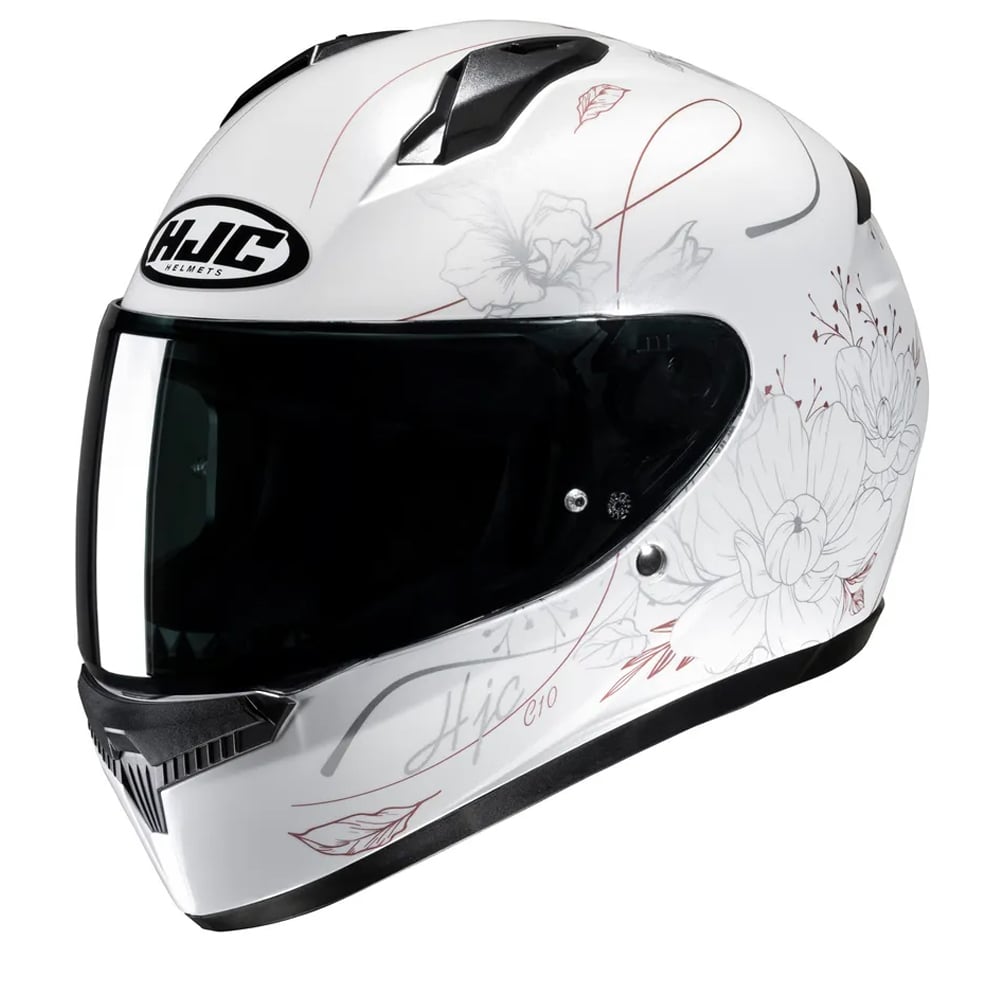 Image of HJC C10 Epik White MC8 Full Face Helmet Size XS EN