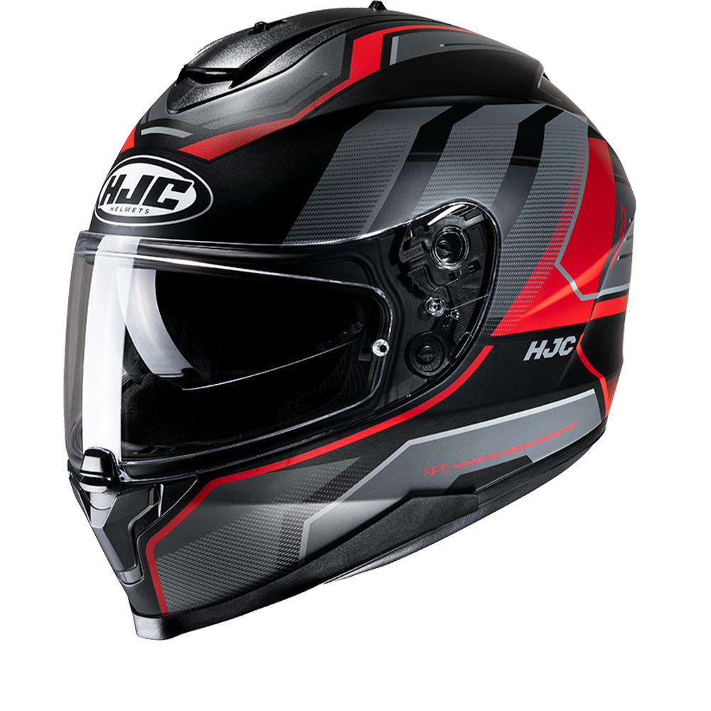 Image of HJC C70 Nian Black Red Mc1Sf Full Face Helmet Size 2XL EN